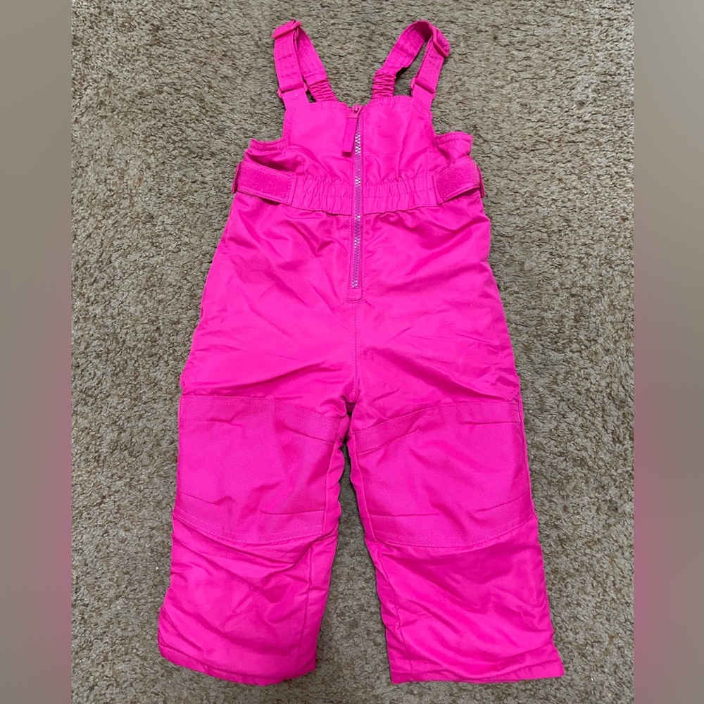 Like new Cherokee girls snow bibs 18m.